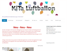 Tablet Screenshot of kita-luftballon.ch